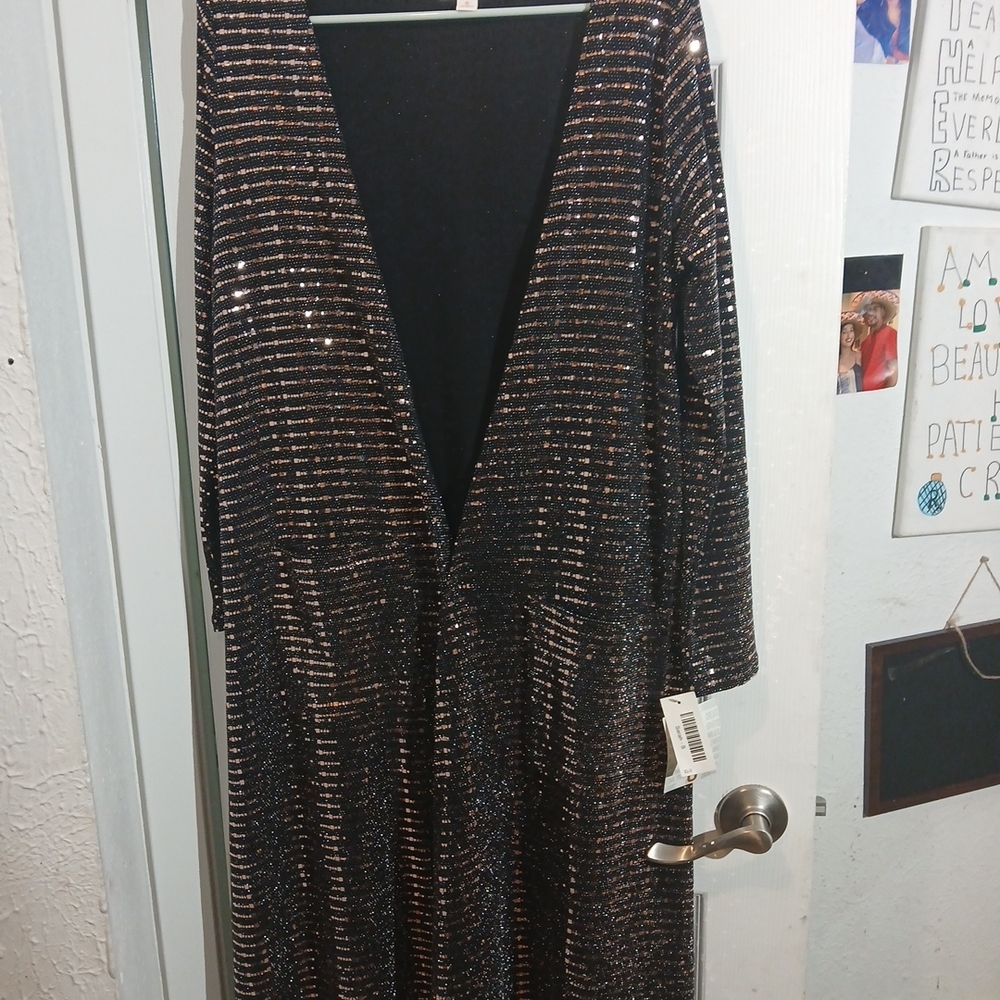 LuLaRoe Black Glitter Top